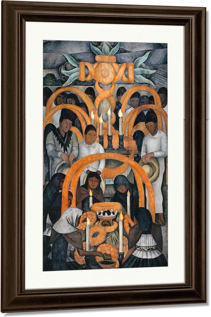Offering By Diego Rivera Fine Art Print
