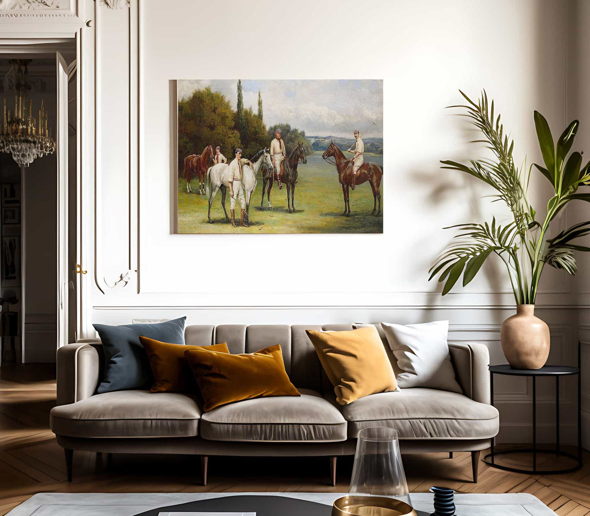 Oil On Canvas By William Henry Walker Fine Art Print