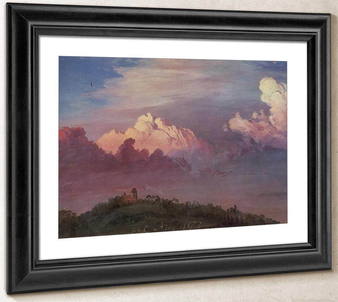 Olana In The Clouds By Fredric Edwin Church Fine Art Print