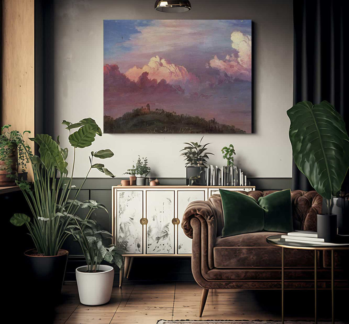 Olana In The Clouds By Fredric Edwin Church Fine Art Print