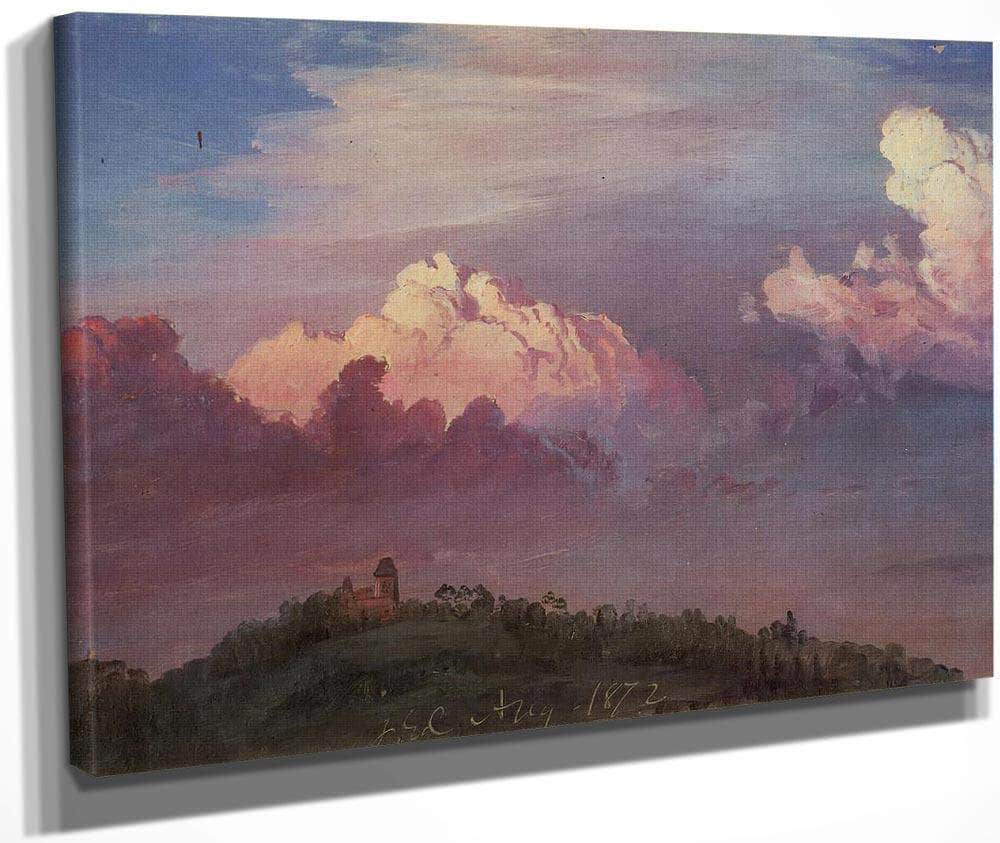 Olana In The Clouds By Fredric Edwin Church Fine Art Print