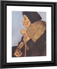 Old Blind Woman Sitting By Paula Modersohn Becker Fine Art Print