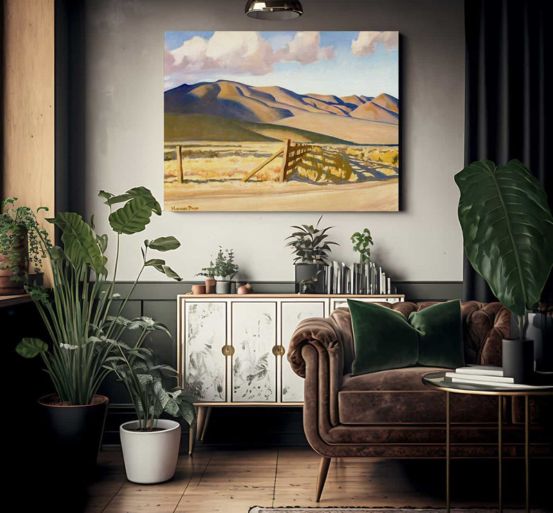 Old Corrals By Maynard Dixon Fine Art Print