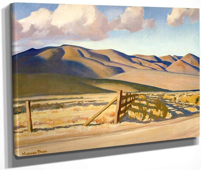Old Corrals By Maynard Dixon Fine Art Print