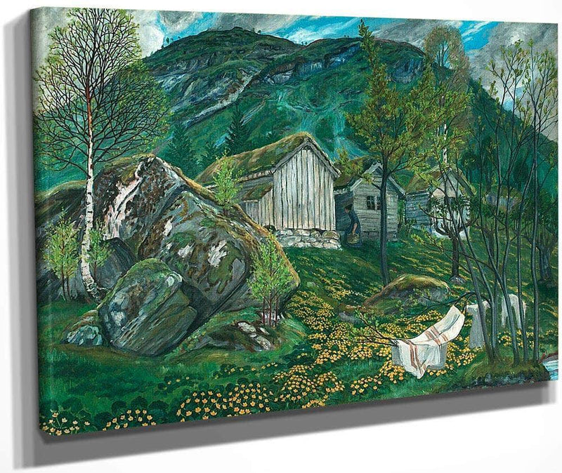 Old Cotter's Farm By Nicolai Astrup Fine Art Print