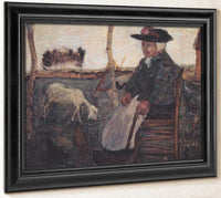 Old Farmer With A Goat By Paula Modersohn Becker Fine Art Print
