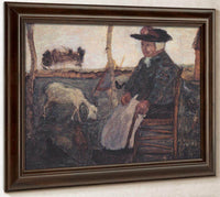 Old Farmer With A Goat By Paula Modersohn Becker Fine Art Print