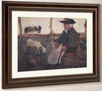 Old Farmer With A Goat By Paula Modersohn Becker Fine Art Print