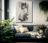 Old Lady With A Baby 1898 By Arthur Rackham Fine Art Print