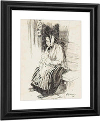 Old Lady With A Baby 1898 By Arthur Rackham Fine Art Print