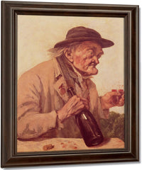 Old Man With A Glass Of Wine By Jean Desire Gustave Courbet Fine Art Print