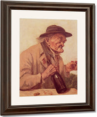 Old Man With A Glass Of Wine By Jean Desire Gustave Courbet Fine Art Print