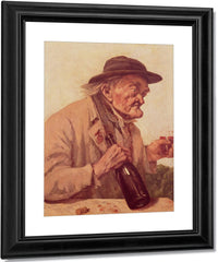 Old Man With A Glass Of Wine By Jean Desire Gustave Courbet Fine Art Print