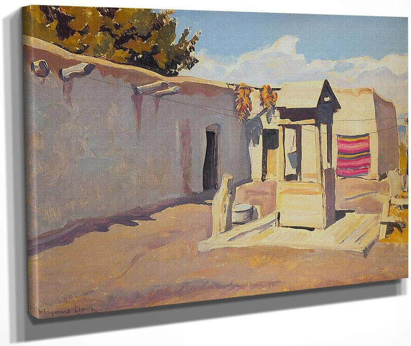 Old Patio By Maynard Dixon Fine Art Print
