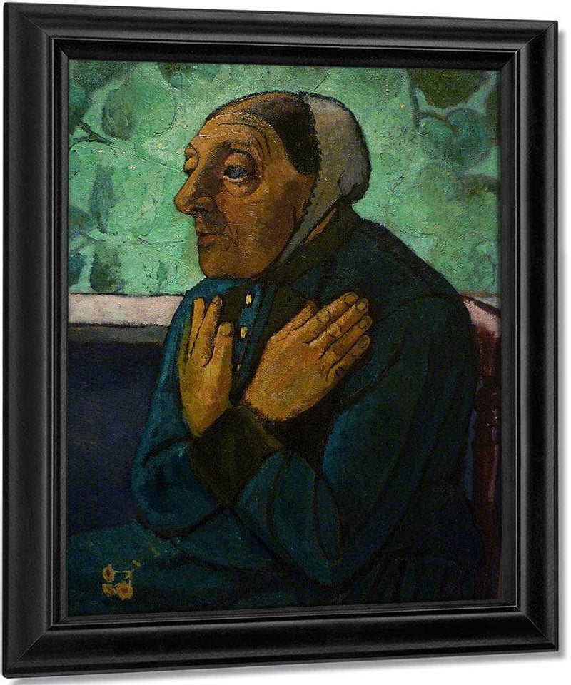 Old Peasant Woman By Paula Modersohn Becker Fine Art Print