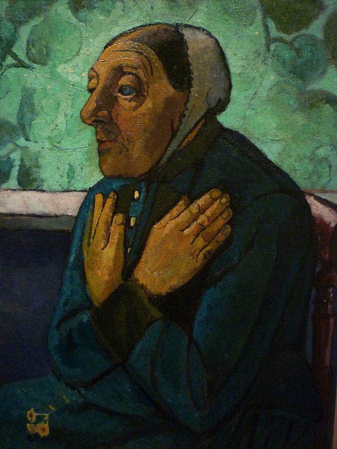 Old Peasant Woman By Paula Modersohn Becker Fine Art Print