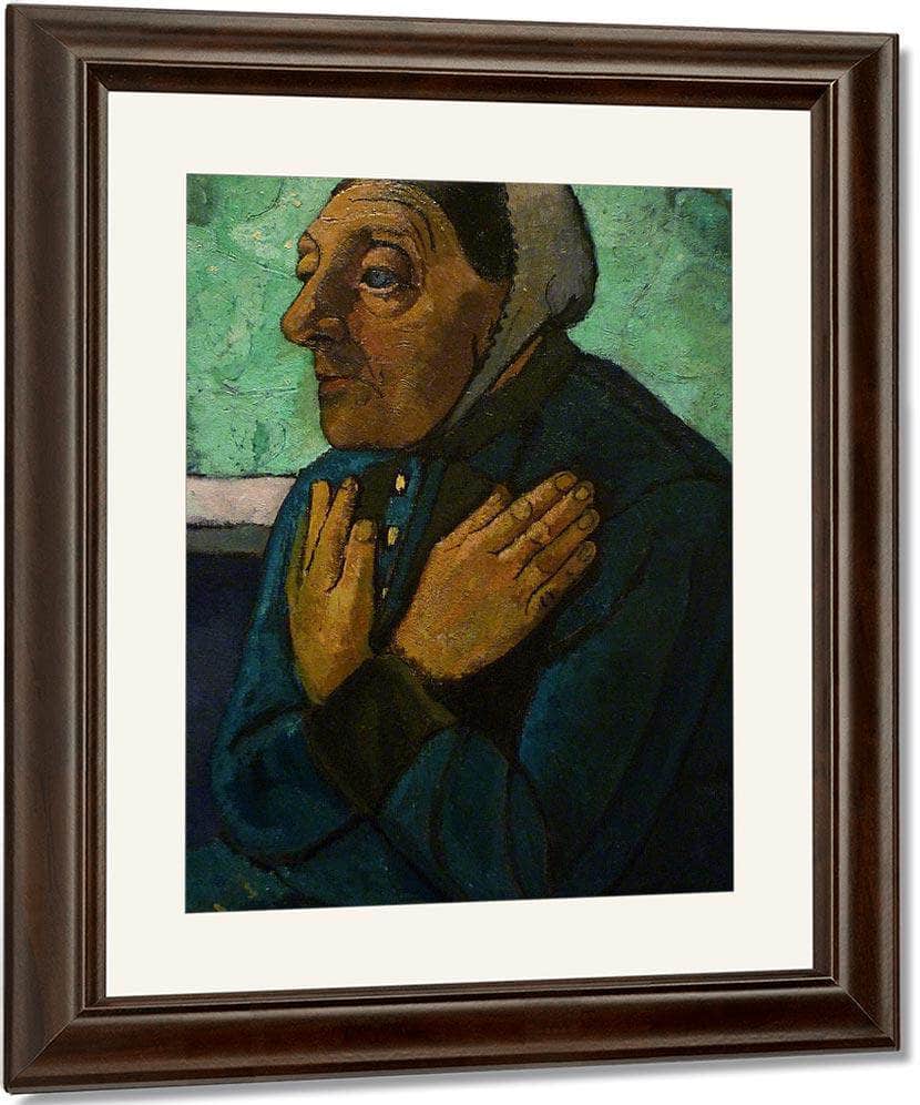 Old Peasant Woman By Paula Modersohn Becker Fine Art Print