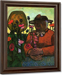 Old Peasant Woman In The Garden By Paula Modersohn Becker Fine Art Print