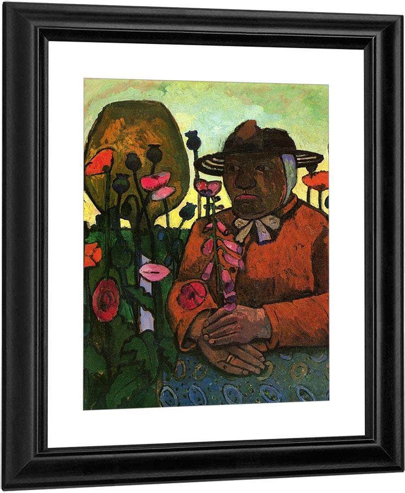 Old Peasant Woman In The Garden By Paula Modersohn Becker Fine Art Print