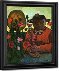 Old Peasant Woman In The Garden By Paula Modersohn Becker Fine Art Print