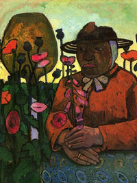 Old Peasant Woman In The Garden By Paula Modersohn Becker Fine Art Print