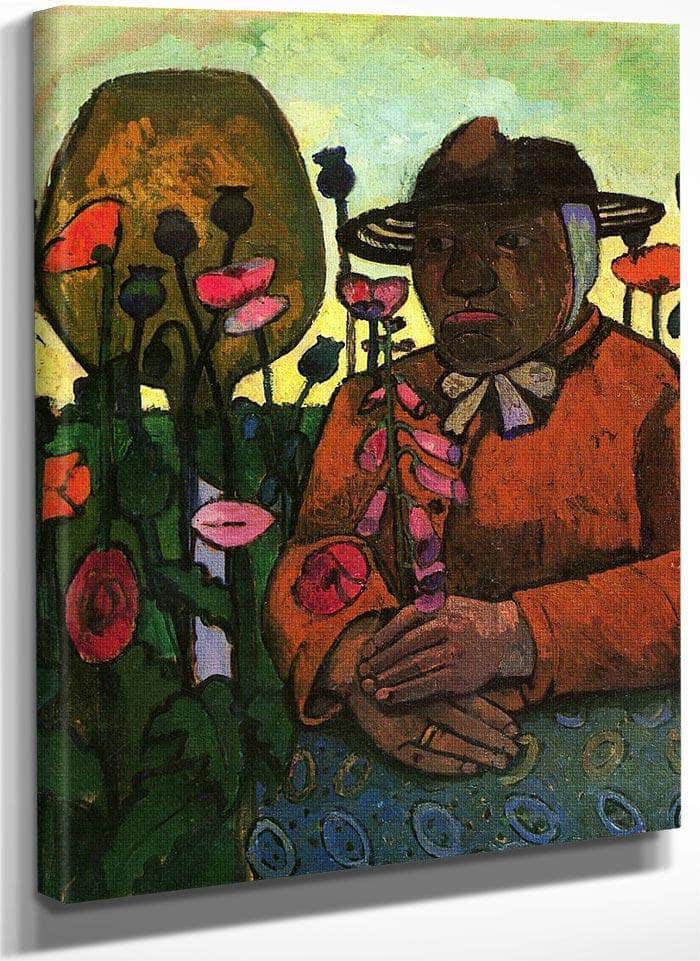 Old Peasant Woman In The Garden By Paula Modersohn Becker Fine Art Print