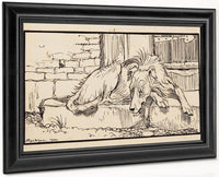 Old Sultan For Grimms Fairy Tales 1900 By Arthur Rackham Fine Art Print