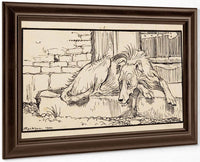 Old Sultan For Grimms Fairy Tales 1900 By Arthur Rackham Fine Art Print