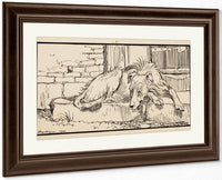 Old Sultan For Grimms Fairy Tales 1900 By Arthur Rackham Fine Art Print