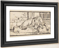 Old Sultan For Grimms Fairy Tales 1900 By Arthur Rackham Fine Art Print