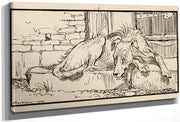 Old Sultan For Grimms Fairy Tales 1900 By Arthur Rackham Fine Art Print