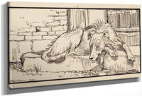 Old Sultan For Grimms Fairy Tales 1900 By Arthur Rackham Fine Art Print