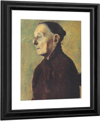 Old Woman In Profile By Paula Modersohn Becker Fine Art Print