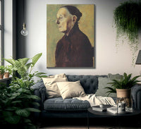 Old Woman In Profile By Paula Modersohn Becker Fine Art Print
