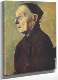 Old Woman In Profile By Paula Modersohn Becker Fine Art Print