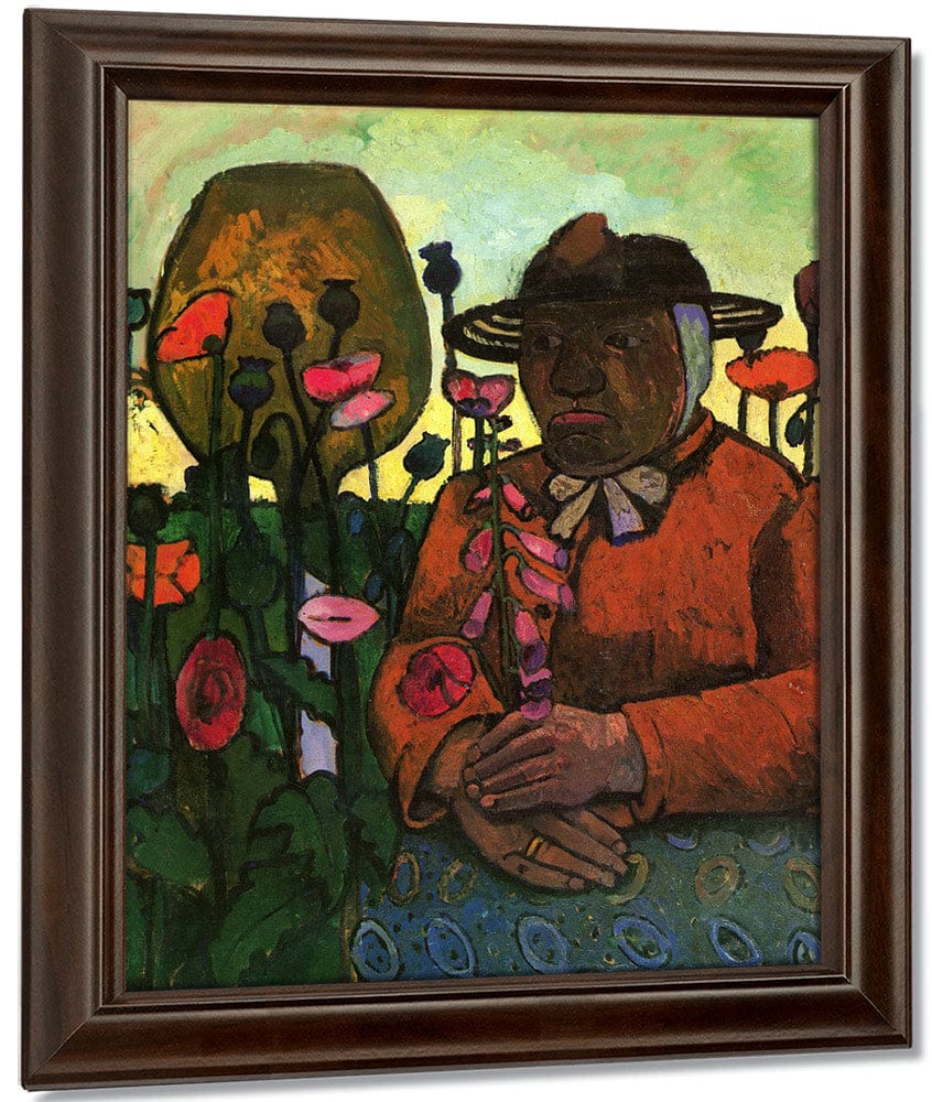 Old Woman In The Garden 1906 By Paula Modersohn Becker Fine Art Print