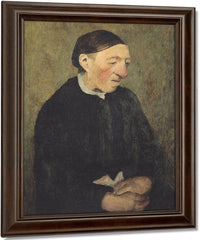 Old Woman With Handkerchief By Paula Modersohn Becker Fine Art Print