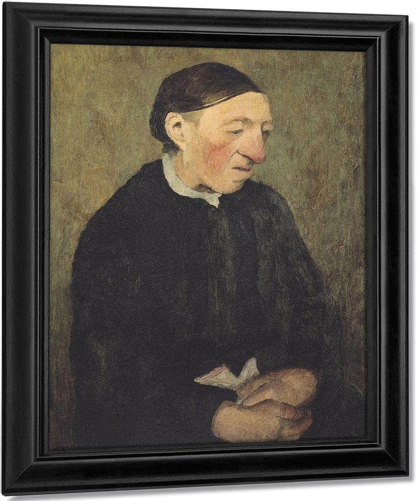 Old Woman With Handkerchief By Paula Modersohn Becker Fine Art Print