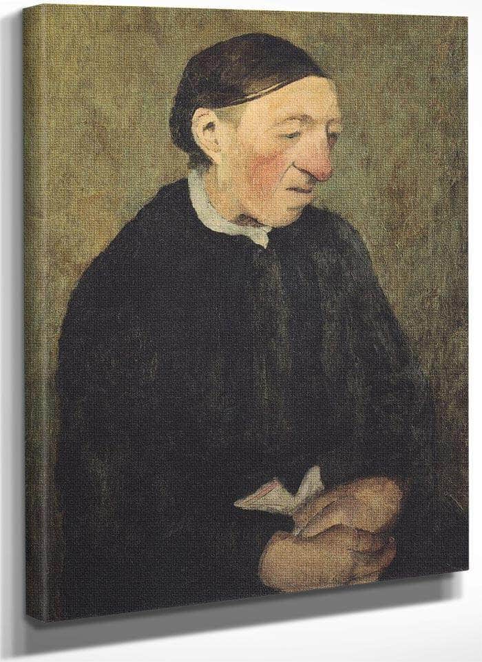 Old Woman With Handkerchief By Paula Modersohn Becker Fine Art Print