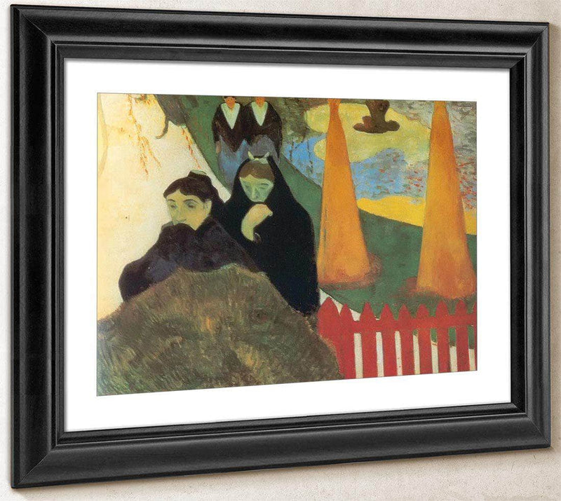 Old Women In Arles ( In The Arles Hospital Garden) By Paul Gauguin Fine Art Print