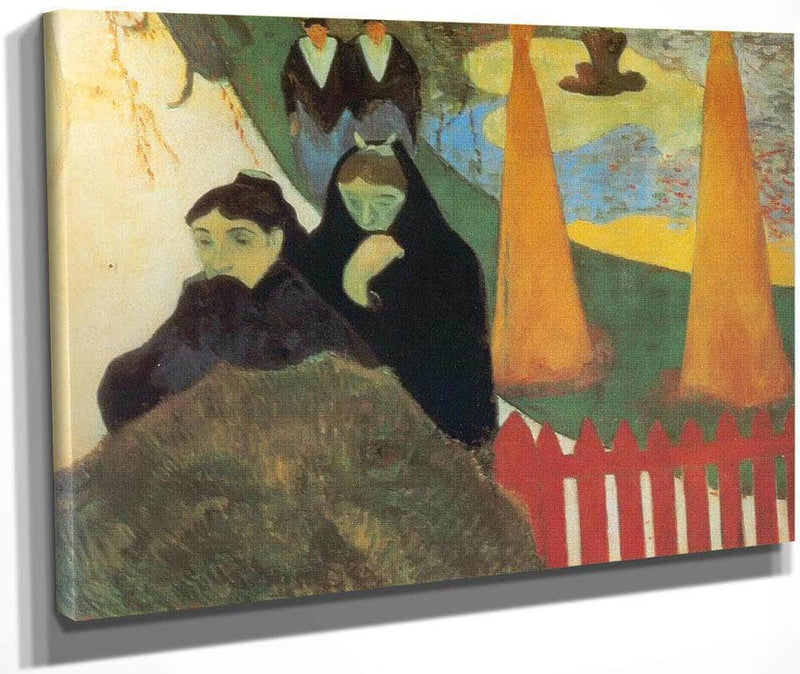 Old Women In Arles ( In The Arles Hospital Garden) By Paul Gauguin Fine Art Print