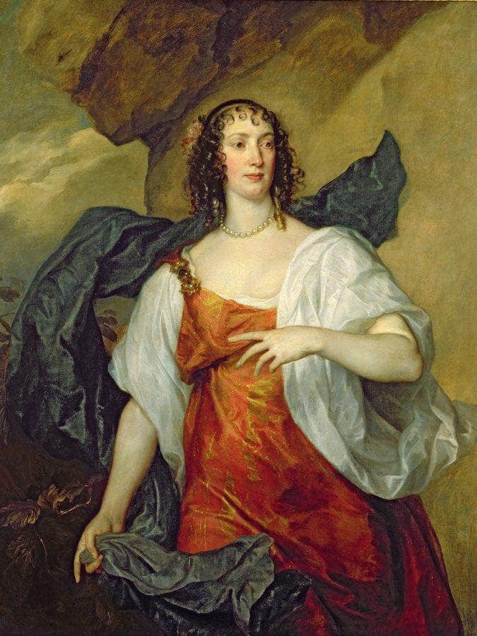 Olivia Wife Of Endymion Porter By Anthony Van Dyck Fine Art Print