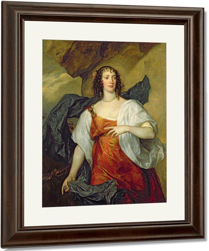 Olivia Wife Of Endymion Porter By Anthony Van Dyck Fine Art Print