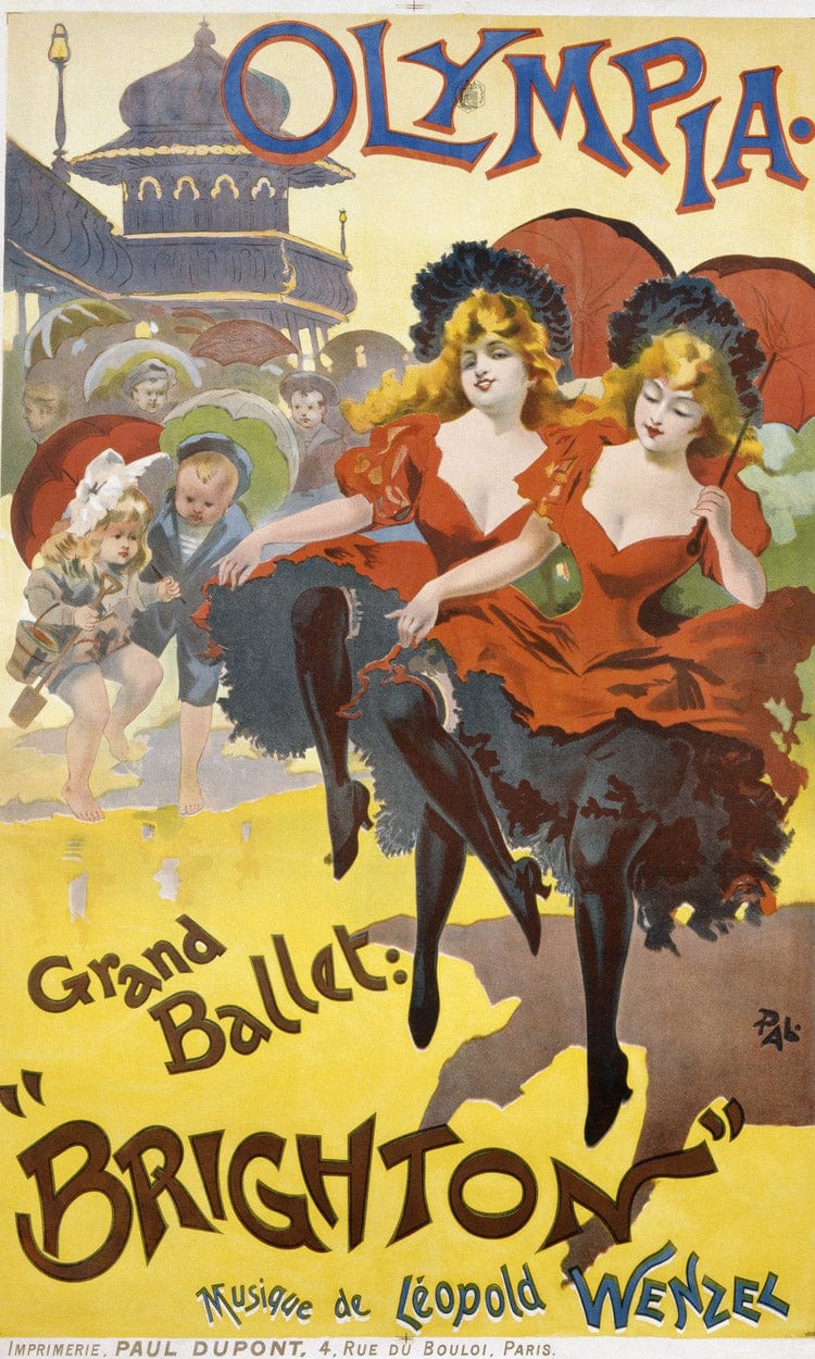 Olympia Grand Ballet Brighton Poster Advertisement By Pal Fine Art Print