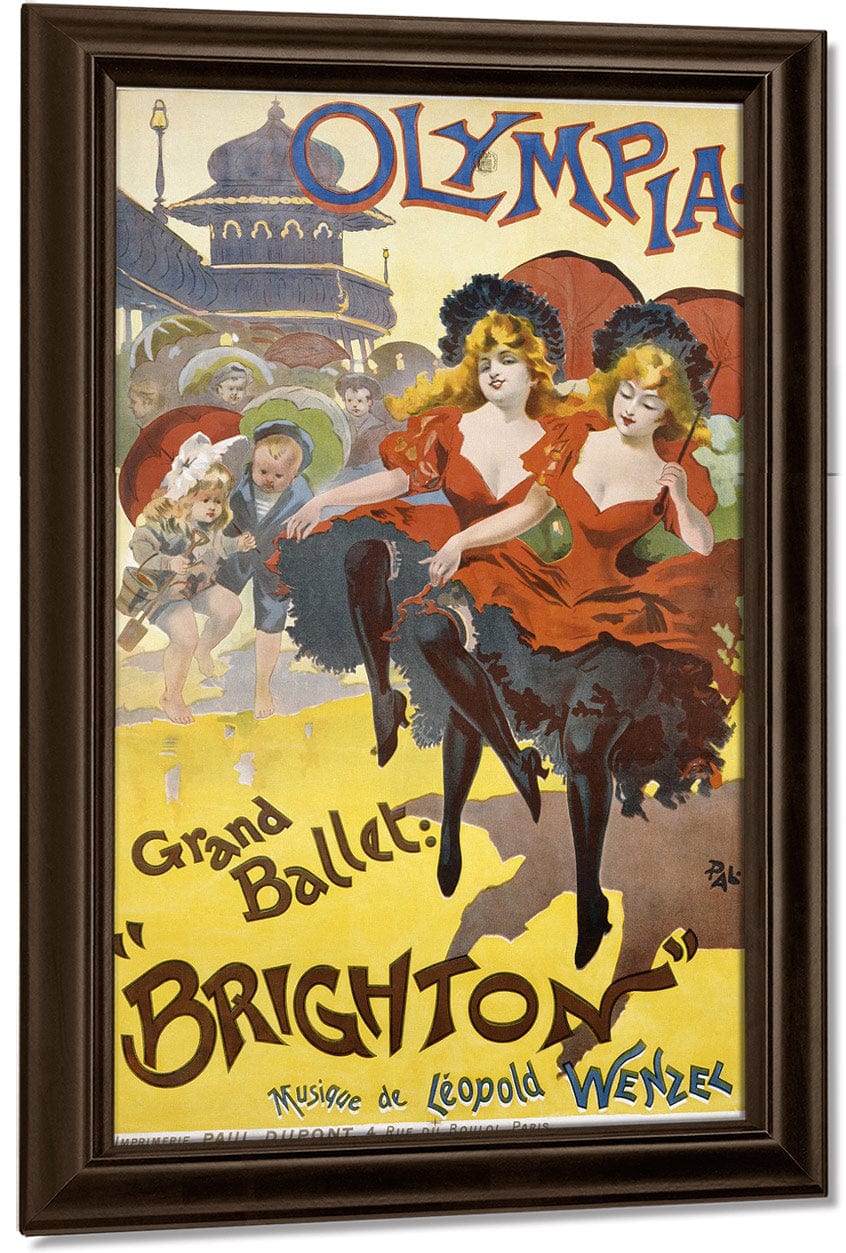 Olympia Grand Ballet Brighton Poster Advertisement By Pal Fine Art Print
