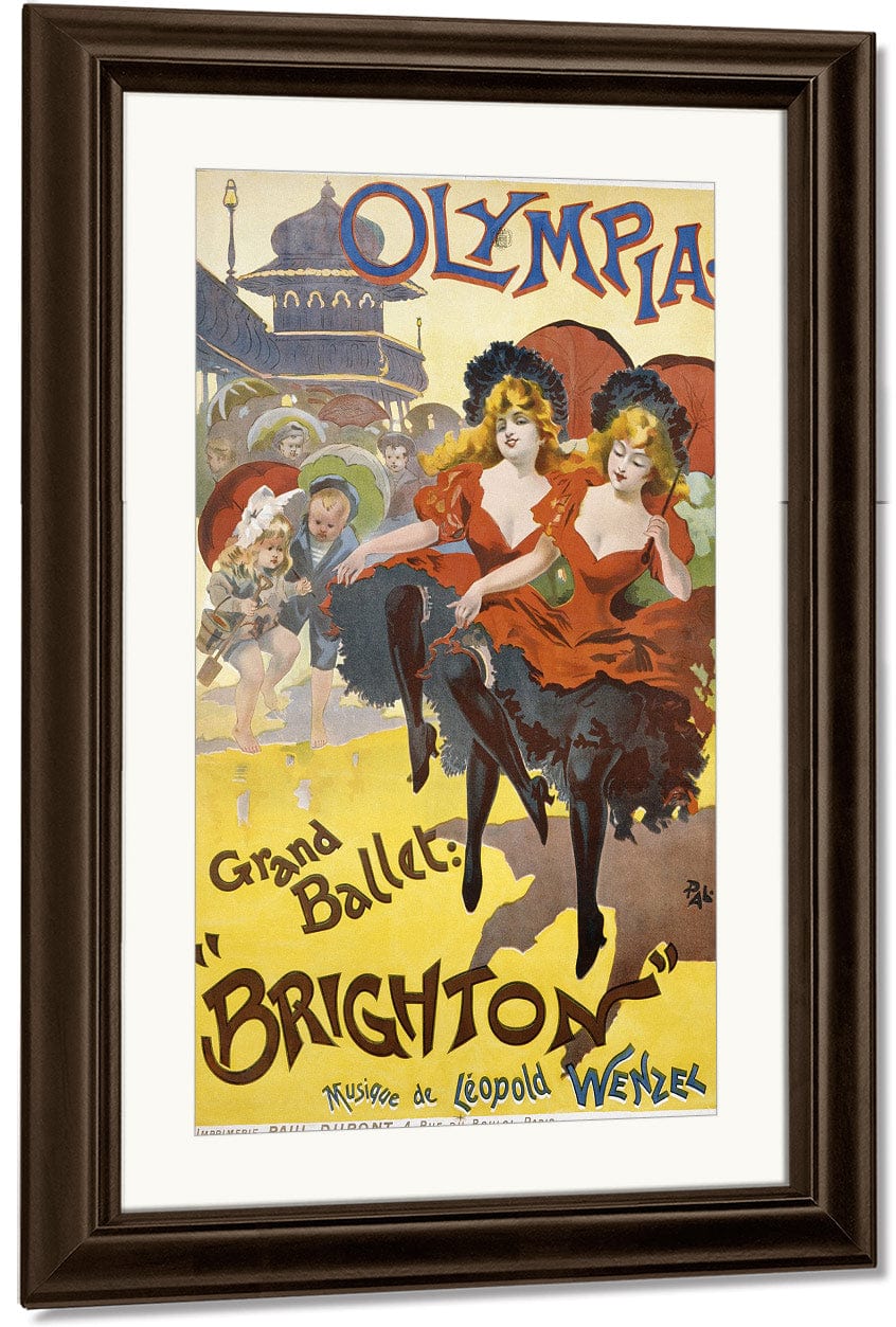 Olympia Grand Ballet Brighton Poster Advertisement By Pal Fine Art Print