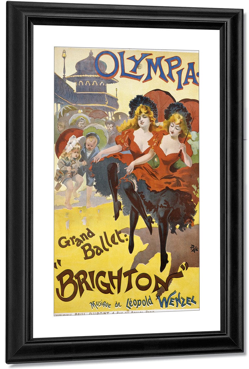 Olympia Grand Ballet Brighton Poster Advertisement By Pal Fine Art Print