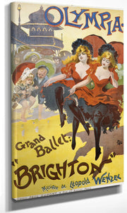Olympia Grand Ballet Brighton Poster Advertisement By Pal Fine Art Print