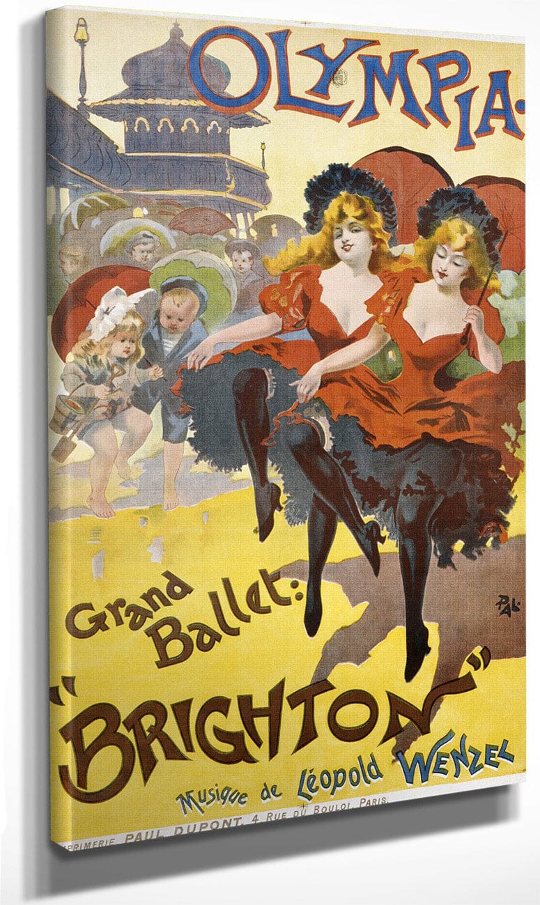 Olympia Grand Ballet Brighton Poster Advertisement By Pal Fine Art Print