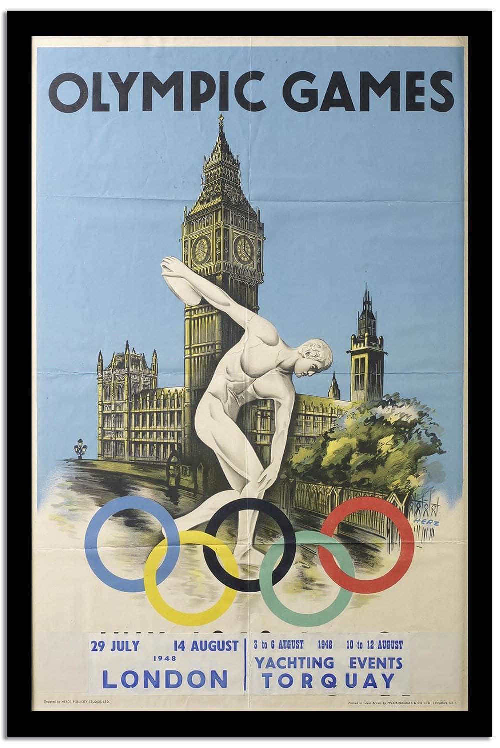 Olympic Games  Vintage Poster Fine Art Print